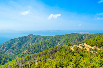 Fototapeta premium Landscape of the coast of Rhodes island