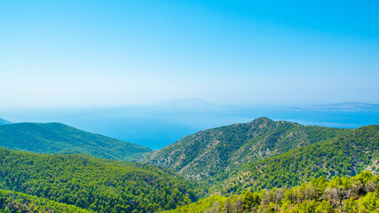 Obraz premium Landscape of the coast of Rhodes island