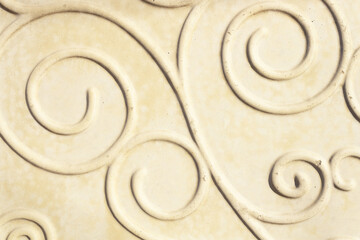 wrought iron swirls, antique