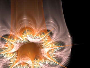 Imaginatory fractal background Image