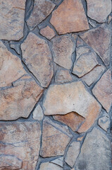 Obraz premium Antique masonry, wall with old stone, vintage background texture surface close-up,