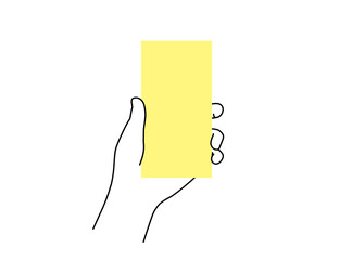 ガジェットを持っている手