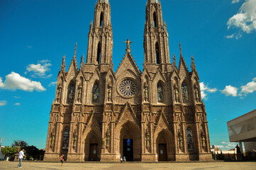 Fototapeta na wymiar Catedral de Zamora en Michoacán.
