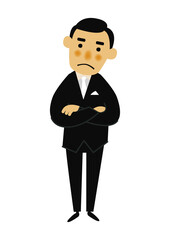 人物の素材。
パーティーのイメージイラスト。
フォーマルスーツの男性。