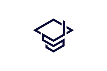 abstract education logo vector