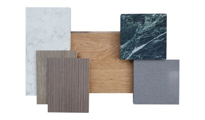 interior material board including douglas fir wooden veneer ,quartz stone ,white and green marble...