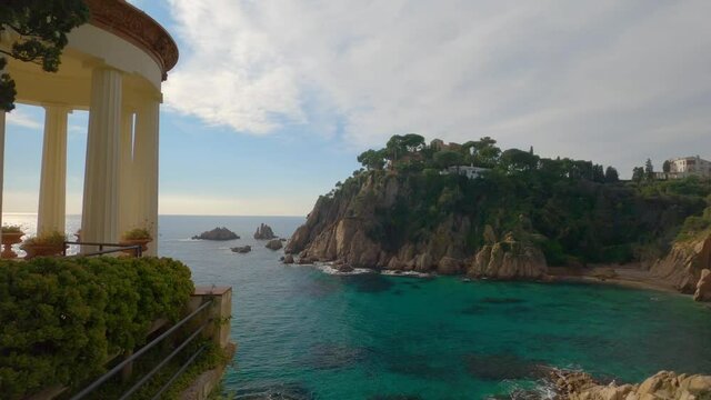 marimurtra de blanes botanical garden costa brava european tourism views of the mediterranean sea turquoise blue santa francesc beach