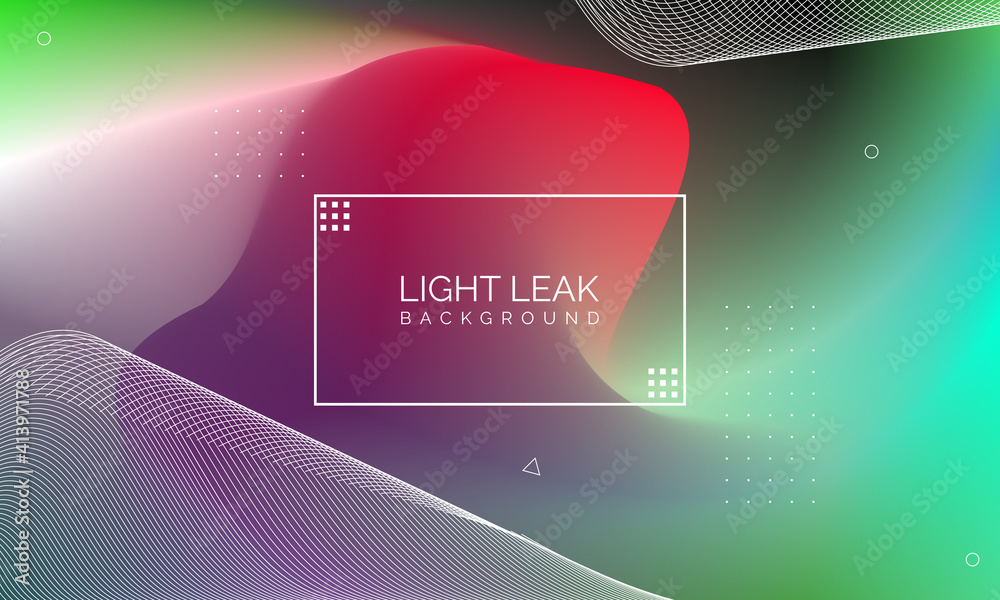 Fototapete minimal glow fluid flow colorful abstract design for website advertising brochure background. modern