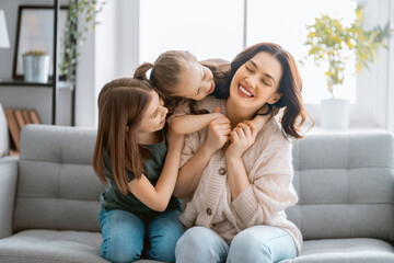 Obraz premium Happy loving family