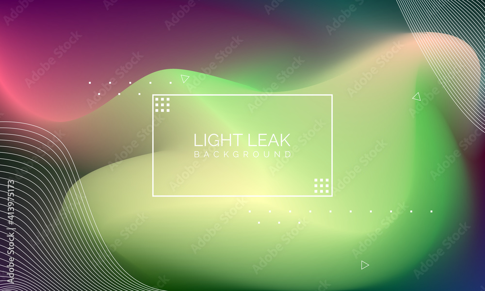Fototapete minimal glow fluid flow colorful abstract design for website advertising brochure background. modern