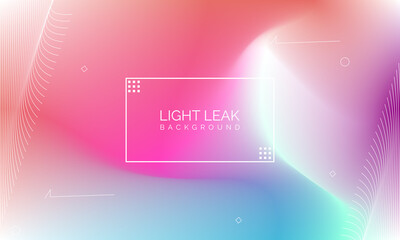 Minimal Glow Fluid Flow Colorful Abstract Design For Website Advertising Brochure Background. Modern Trendy Gradient Futuristic Element Multi Color Tone Illustration Concept. Elegant Light Leak.