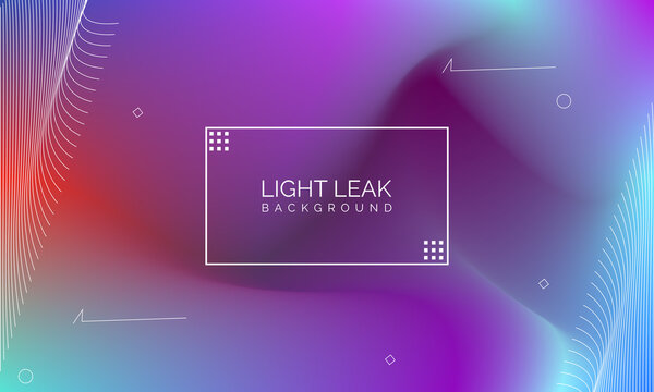 Minimal Glow Fluid Flow Colorful Abstract Design For Website Advertising Brochure Background. Modern Trendy Gradient Futuristic Element Multi Color Tone Illustration Concept. Elegant Light Leak.