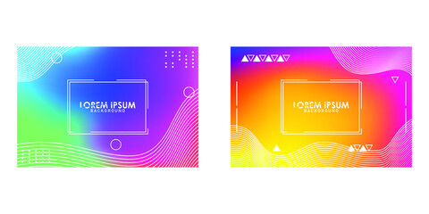 Fototapeta premium set of mesh background