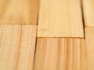 Stack of pine wood block, shoot on an isolated white background