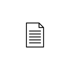 Document icon vector for computer, web and mobile app 