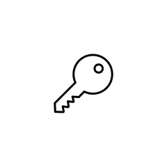 Key icon vector for computer, web and mobile app 