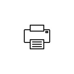 Printer icon vector for computer, web and mobile apps
