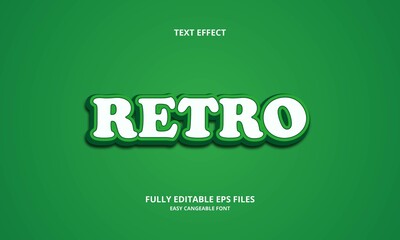 retro style editable text effect