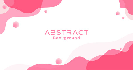 Abstract pink background with beautiful fluid shapes. 