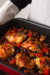 grilled chicken with vegetables