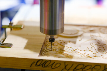 wood relief carving  with CNC wood router machine