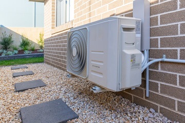 Fototapeta Air Conditioner Outdoor Unit of an Australian Home obraz