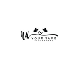 RX Initial handwriting logo template vector