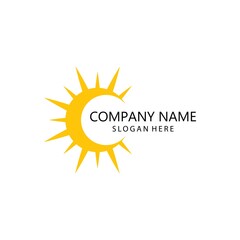 sun illustration logo