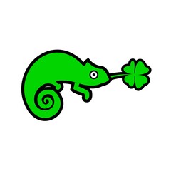 chameleon and lucky clover