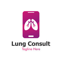 Illustration Vector Graphic of Lung Consult Logo. Perfect to use for Lung Care Company