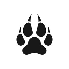 paw print icon vector design illustration © Jonggol