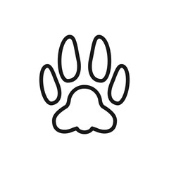 Obraz premium paw print icon vector design illustration
