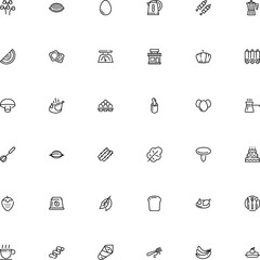 icon vector icon set such as: kettle, domestic, orechiette pasta shape, invitation, farming, porcini, cavatappi pasta shape, tomato, banner, flavor, commercial, device, building, coral milky cap