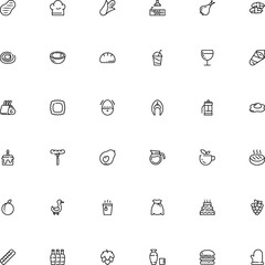 icon vector icon set such as: liqueur, cookery, coco, professional, chicken, brewery, popular, ribs, duck, temaki, liquor, sashimi, crust, exotic, colored, house, water, half, green, whole, korean