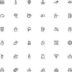 icon vector icon set such as: vintage, round, water, kettle, oil, shell, wish, boletus, agaric, pin, tart, hamburger, home, protective, roast, meatballs, salty, apron, preparation, accessory, success