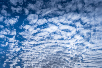 blue sky with beautiful white clouds