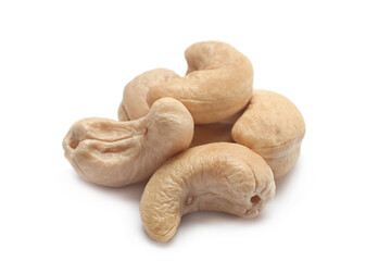 Cashew nut  on white