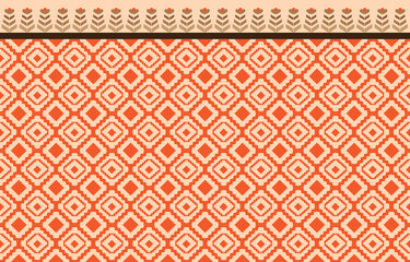 Abstract pattern​ Geometric ethnic oriental seamless pattern traditional Design​ use​ as​ for​ background​ ​texture​,carpet,​​ clothing,​wrapping,​Batik,​fabric​ embroidery style,Vector illustration.