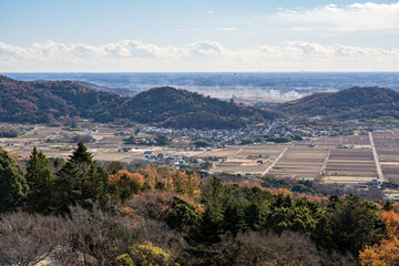 筑波山　女体山山頂からの風景