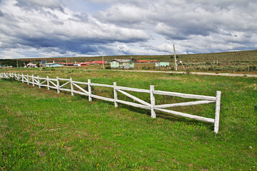 The small village in Patagonia, Chile, South America