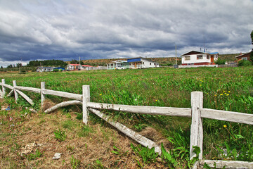 Fototapeta premium The small village in Patagonia, Chile, South America