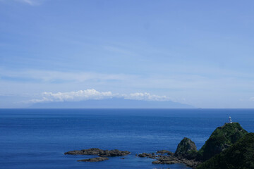 佐多岬から見た屋久島