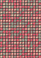 Abstract Geometric Pattern generative computational art illustration