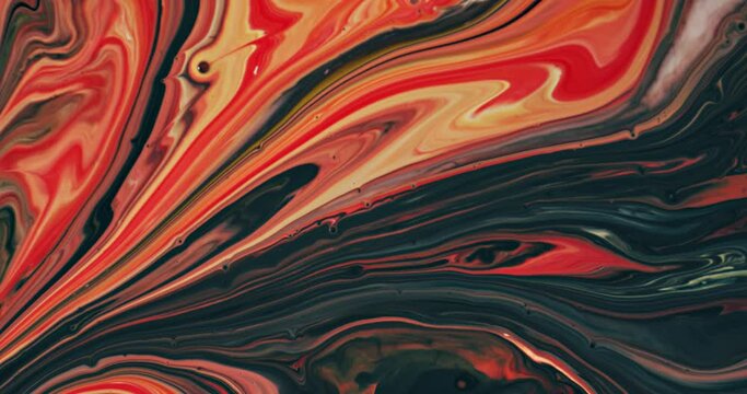 Abstract Macro Composition. Color Paint mixed in slow motion.
