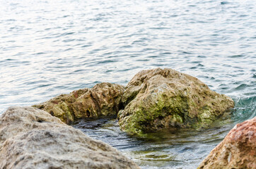 Stones  on the Beach in Pefkochori, Greece