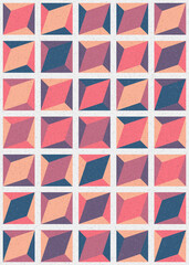 Abstract Geometric Pattern generative computational art illustration