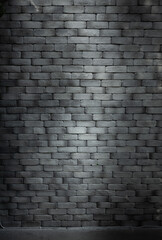 Vertical background image of gray brick wall.