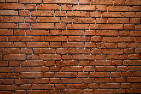Fototapeta ceglana ściana, z czerwonej palonej starej rustykalnej cegły