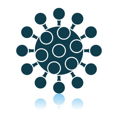 Coronavirus Molecule Icon