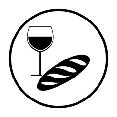 Easter Wine And Bread Icon